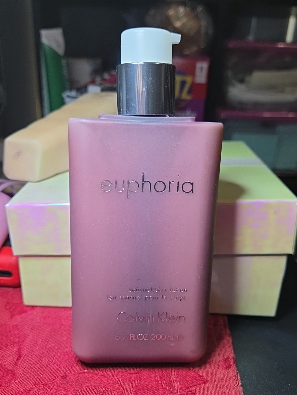 Calvin Klein Euphoria Sensual Skin Body Lotion 6.7 oz 200ml Partial 60% Full